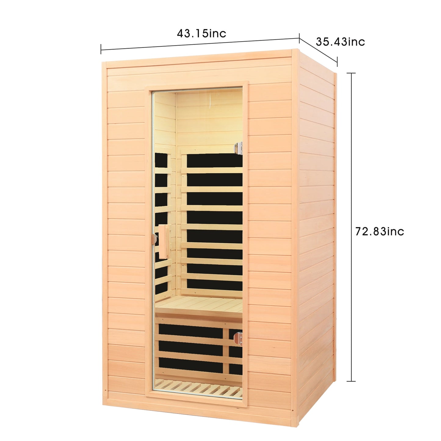 Hemlock Two-Person Far Infrared Indoor Sauna Room