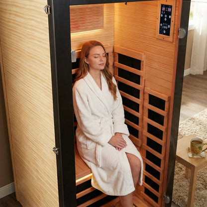 Single-person sauna cabin
