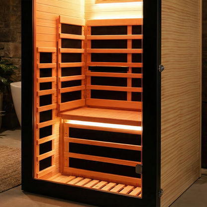 Single-person sauna cabin