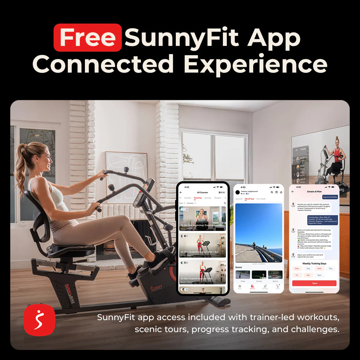Premium Smart Programmable Electro-Magnetic Resistance Recumbent Elliptical Cross Trainer