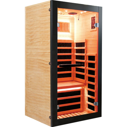 Single-person sauna cabin