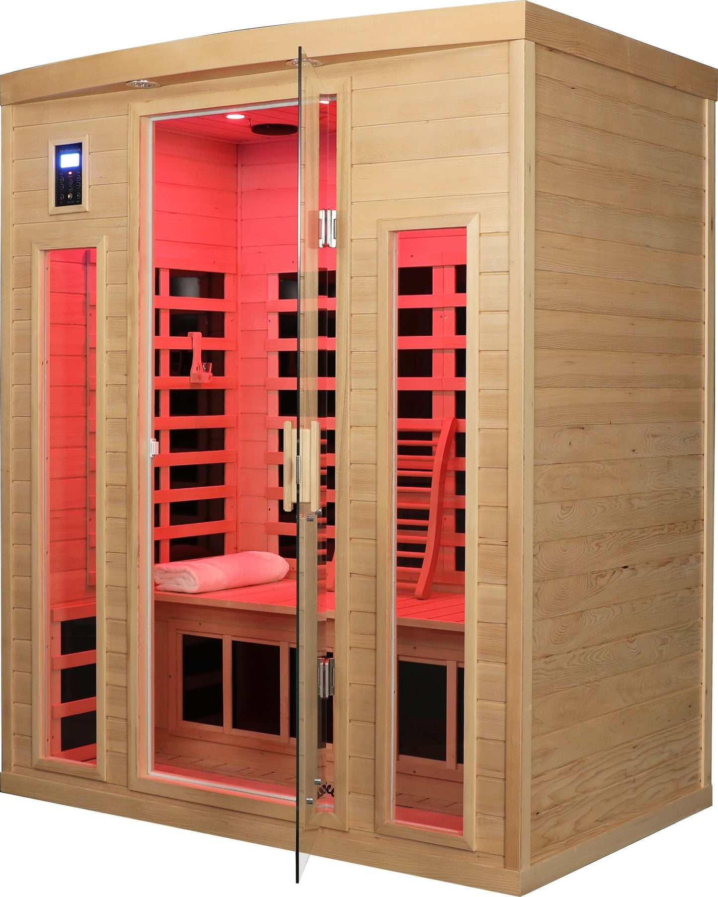 Low EMF Three person Far infrared sauna room (Front & Rear)