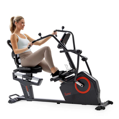 Premium Smart Programmable Electro-Magnetic Resistance Recumbent Elliptical Cross Trainer