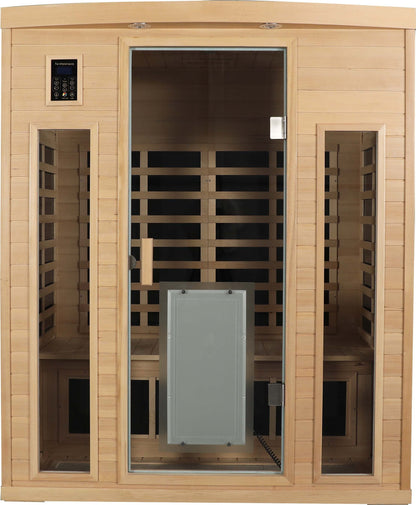Low EMF Three person Far infrared sauna room (Front & Rear)