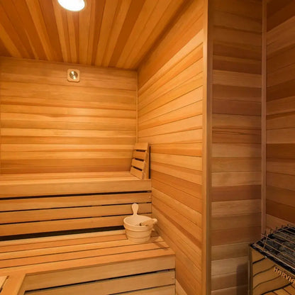 Carbon Smart Saunas - 7' x 8' x 8' - by Finnish Sauna Builders