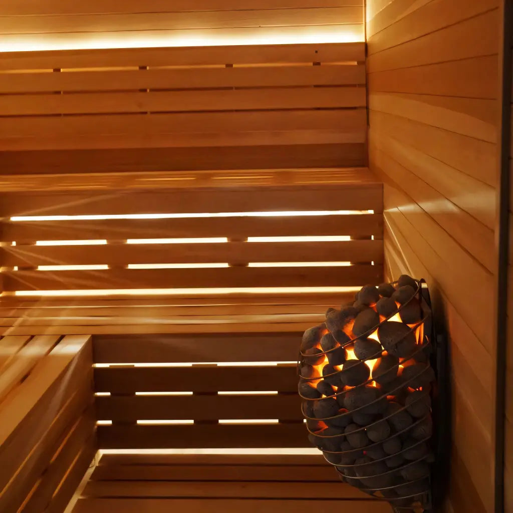 Custom Indoor Sauna Room - 5' x 7' x 8' - Finnish Sauna Builders