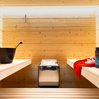 Harvia KIP60B Stainless Steel 6KW Sauna Heater with built-in control - Finnish Sauna Builders