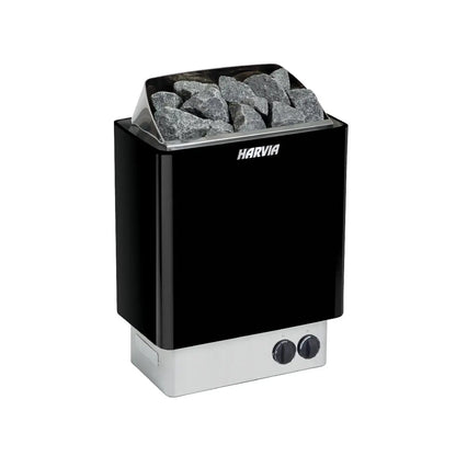 Harvia KIP80B Stainless Steel 8KW Sauna Heater with built-in control - Finnish Sauna Builders