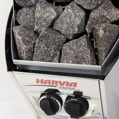 Harvia Vega Compact 3500 3.5KW Sauna Heater with Built-in Control - Finnish Sauna Builders