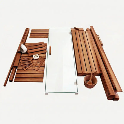 Custom Indoor Sauna Room - 4' x 6' x 8' - Finnish Sauna Builders