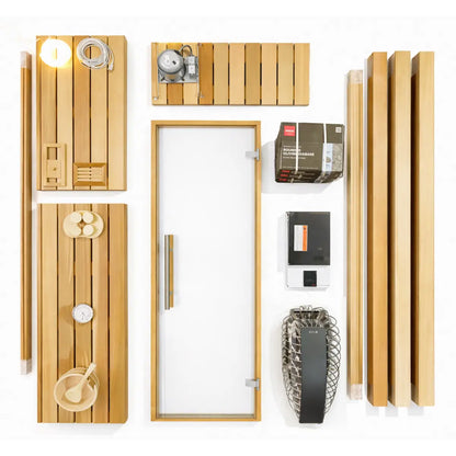 Custom Indoor Sauna Room - 4' x 5' x 8' - Finnish Sauna Builders