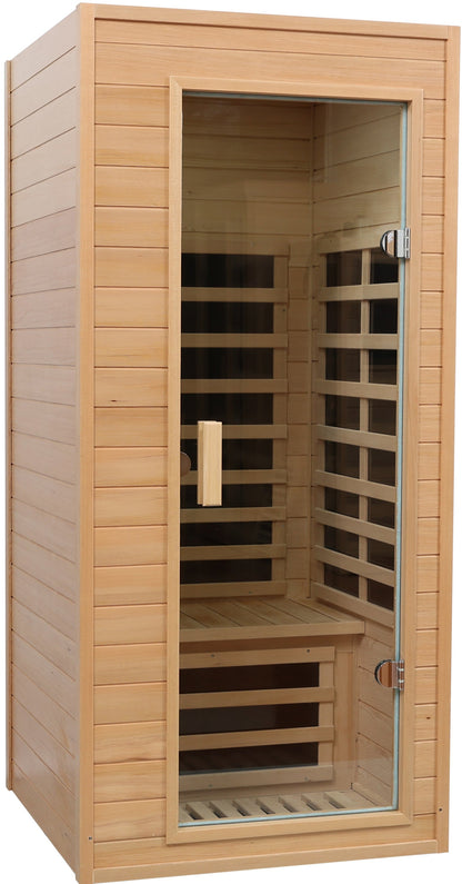 Hemlock One-person far infrared roof embedded indoor sauna room (Left & Right)