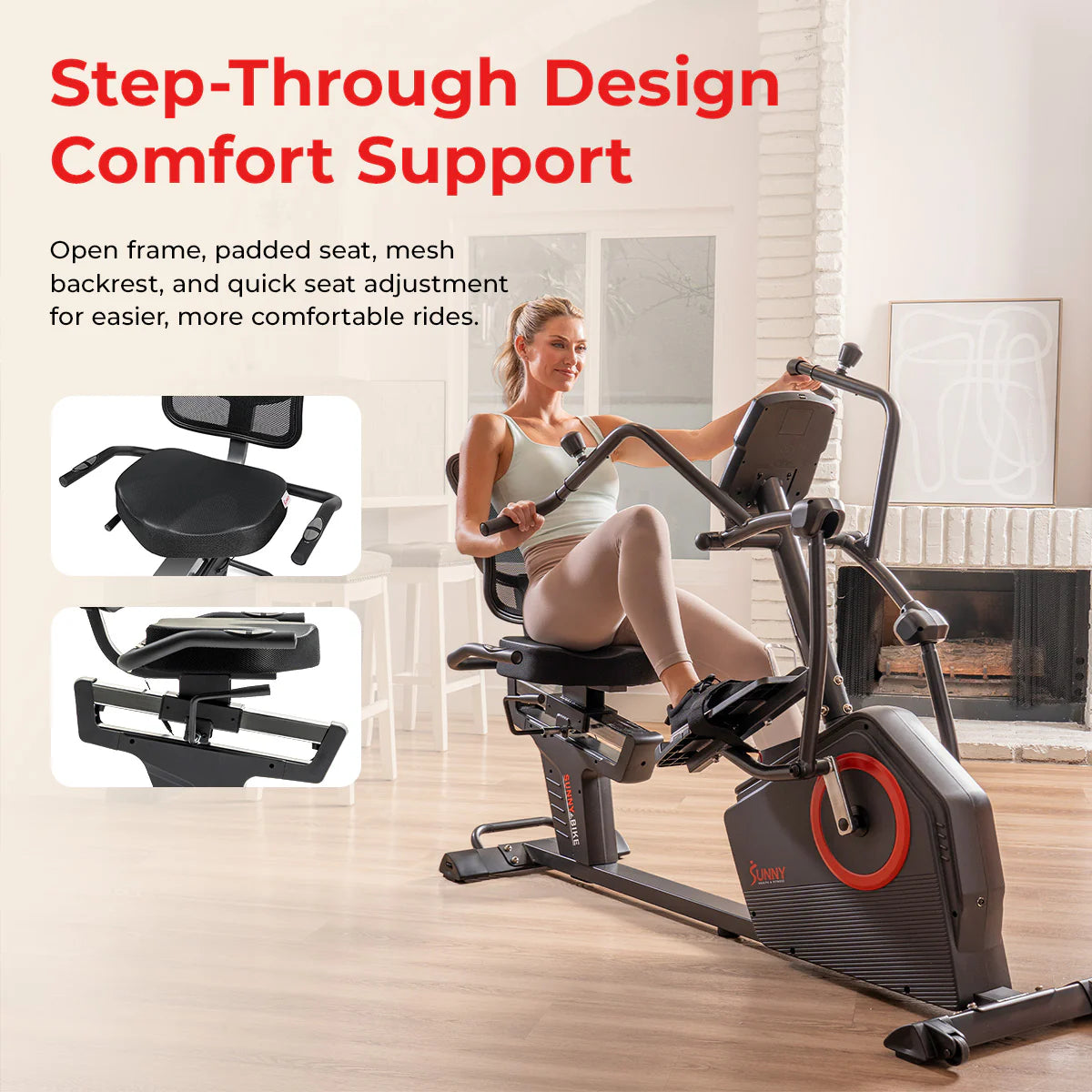 Premium Smart Programmable Electro-Magnetic Resistance Recumbent Elliptical Cross Trainer