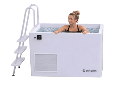 Echelon Step-In Vertical Cold Plunge Tub with Built-In Chiller