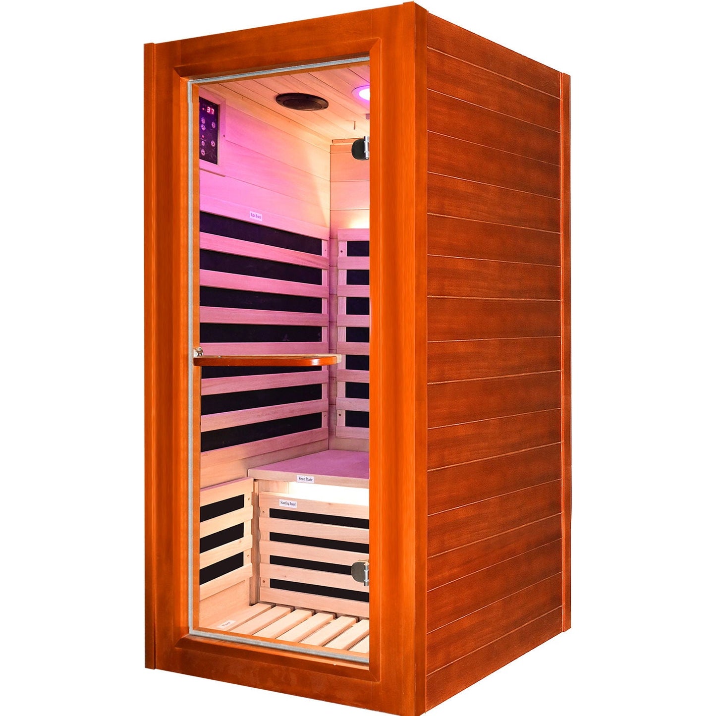 Oguman - Infrared Sauna Room Single With Whole Body Heating - Natural