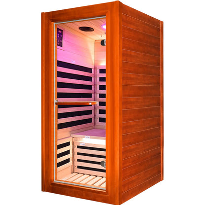 Oguman - Infrared Sauna Room Single With Whole Body Heating - Natural