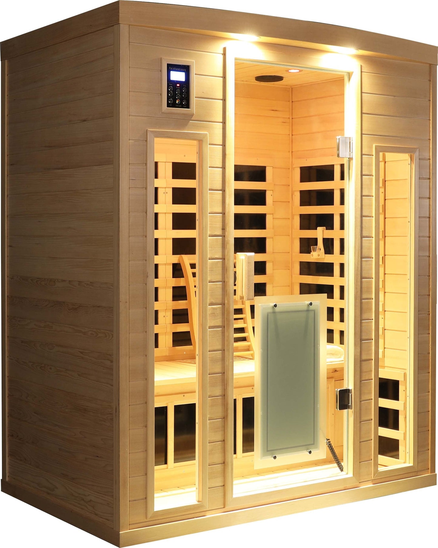Low EMF Three person Far infrared sauna room (Front & Rear)