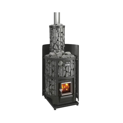 Harvia Legend 150 BK 16kW Wood Burning Sauna Stove Package [LGND-PKG-BK-WH] (SAK82047)