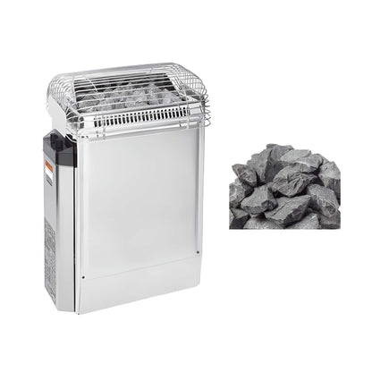 Harvia Topclass KV Stainless Steel Sauna Heater With Built-In Temperature Controls & Sauna Stones [JKV45/60/80] (SAK31695)