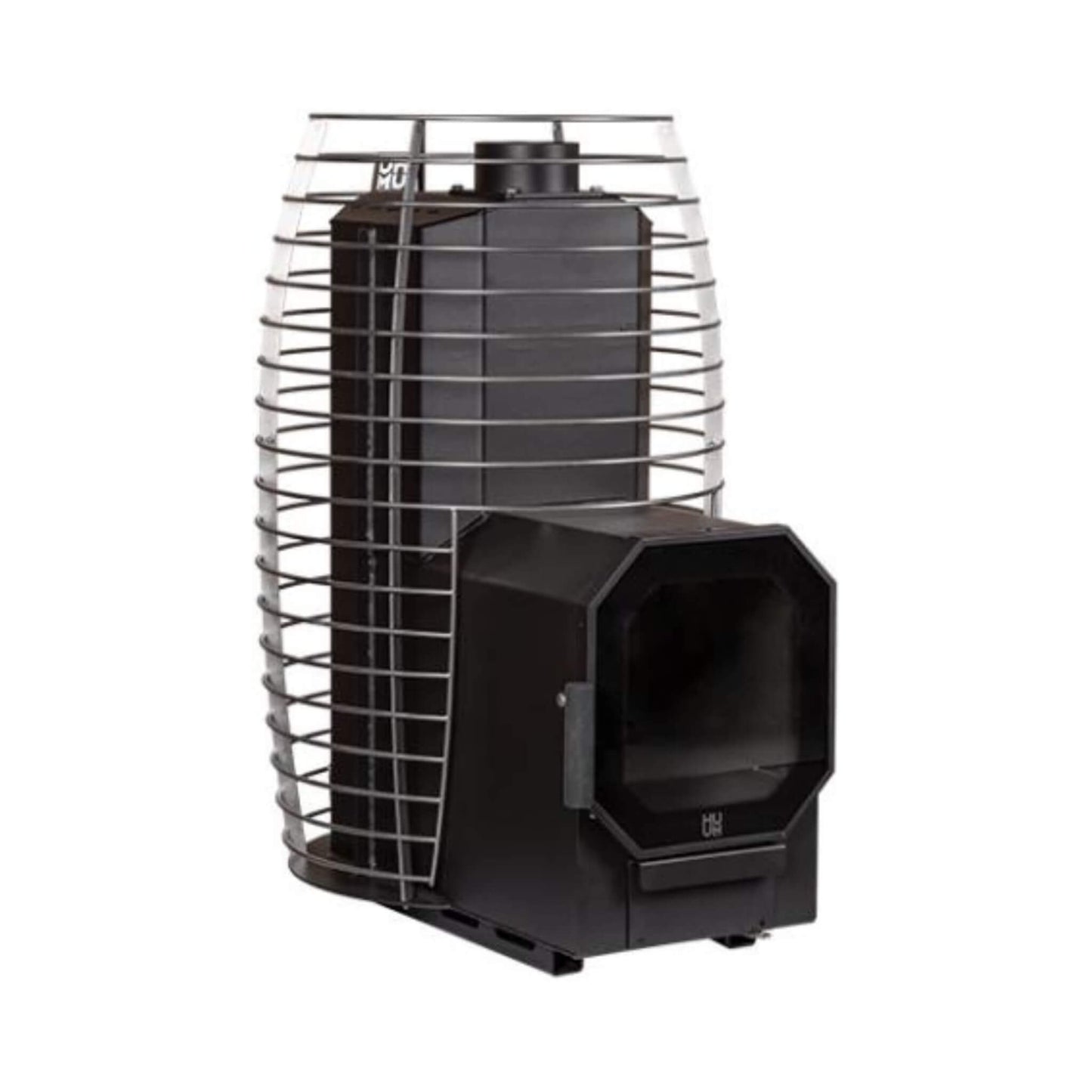Huum Hive Flow LS 9.8KW Wood-Burning Sauna Stove With Firebox Extension & Sauna Stones [H1016012] (SAK53412)