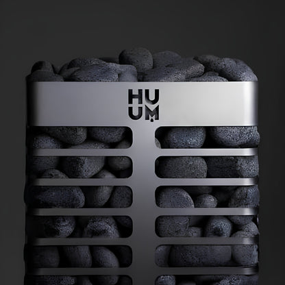 Huum Steel Mini Series 4 Stainless Steel Wall Mount 3.5KW Sauna Heater With Digital Controller & Sauna Stones (SAK91573)