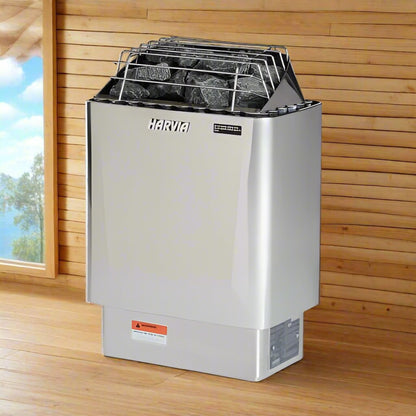 Harvia KIP45W Kip Series 4.5kW Stainless Steel Sauna Heater at 208V 3PH JH45W2083