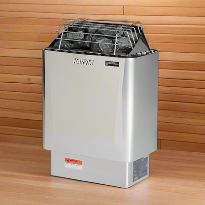 Harvia KIP45W JH45W2401 Kip Series 4.5kW Stainless Steel Sauna Heater at 240V 1PH Stainless Steel