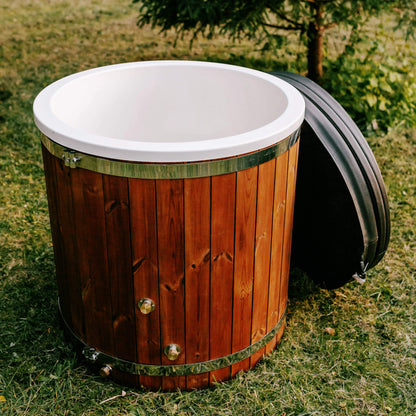 Premium 1-Person Fully-Assembled ThermoWood® Cold Plunge Tub (SAK80914)