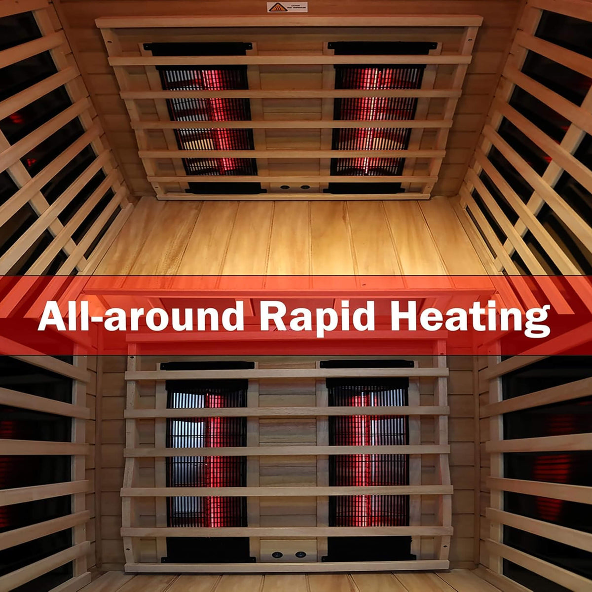Alveron 2-Person Outdoor Mahogany Low EMF Far Infrared Sauna With Bluetooth Audio And LED Lights (SAK83719)