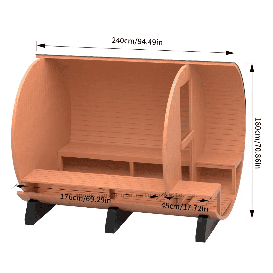 Handmade Sauna Red Cedar Electric Heat