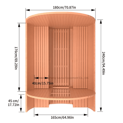 Handmade Sauna Red Cedar Electric Heat