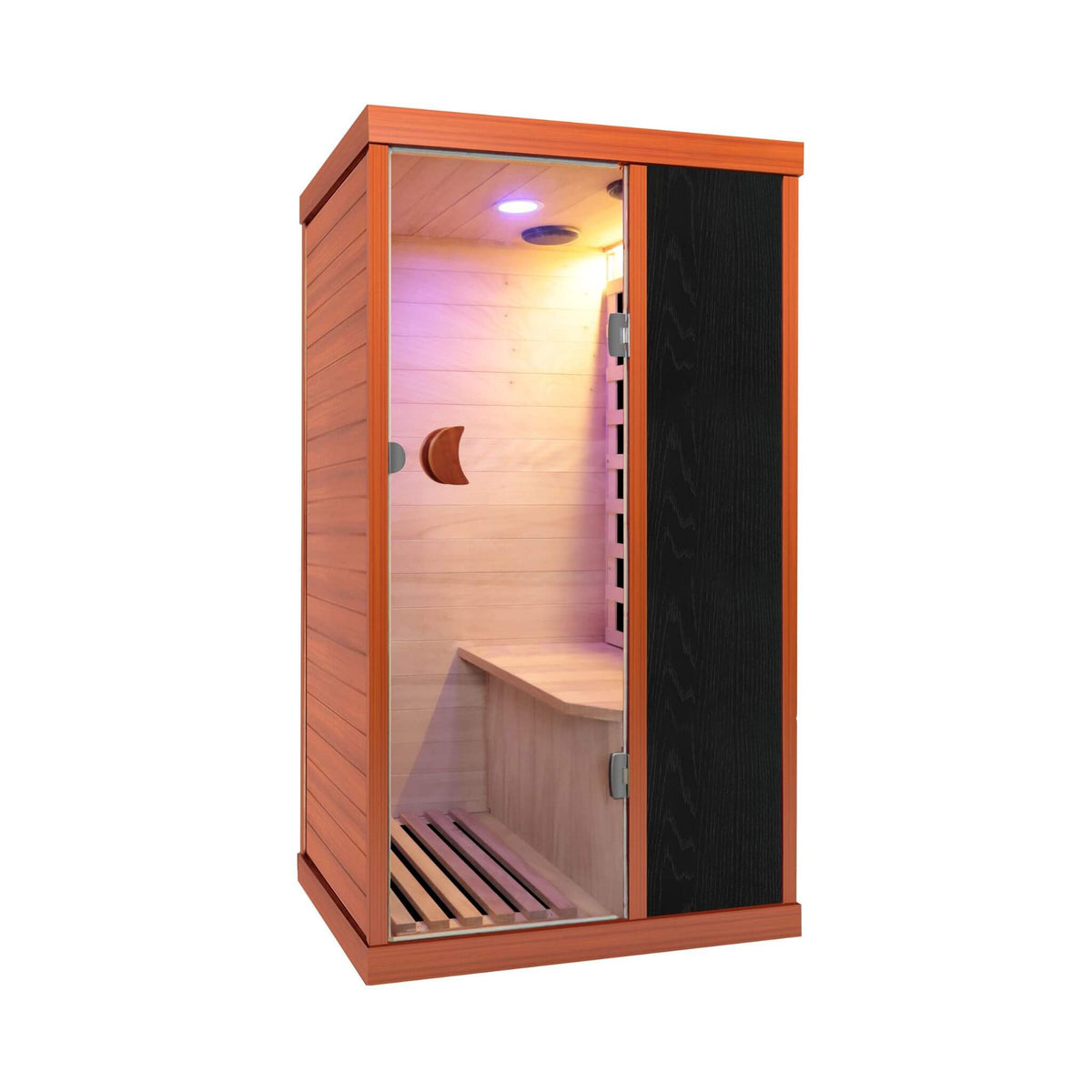 Maison Single-Person Infrared Sauna Room With Bluetooth Music Player And Ambient Light (SAK62941)