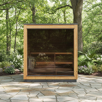 ThermaSol Nordic Dawn 4-Person Fully-Assembled Outdoor Sauna Cabin [Made-To-Order] [14-KIR-4555] (SAK82057)