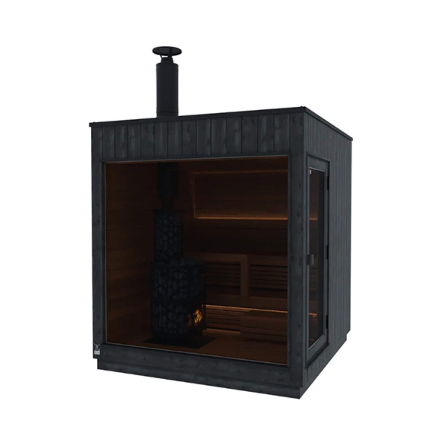 ThermaSol Nordic Misty 2-5 Person Fully-Assembled Outdoor Modular Sauna Cabin [Made-To-Order] [14-KIR] (SAK17365)