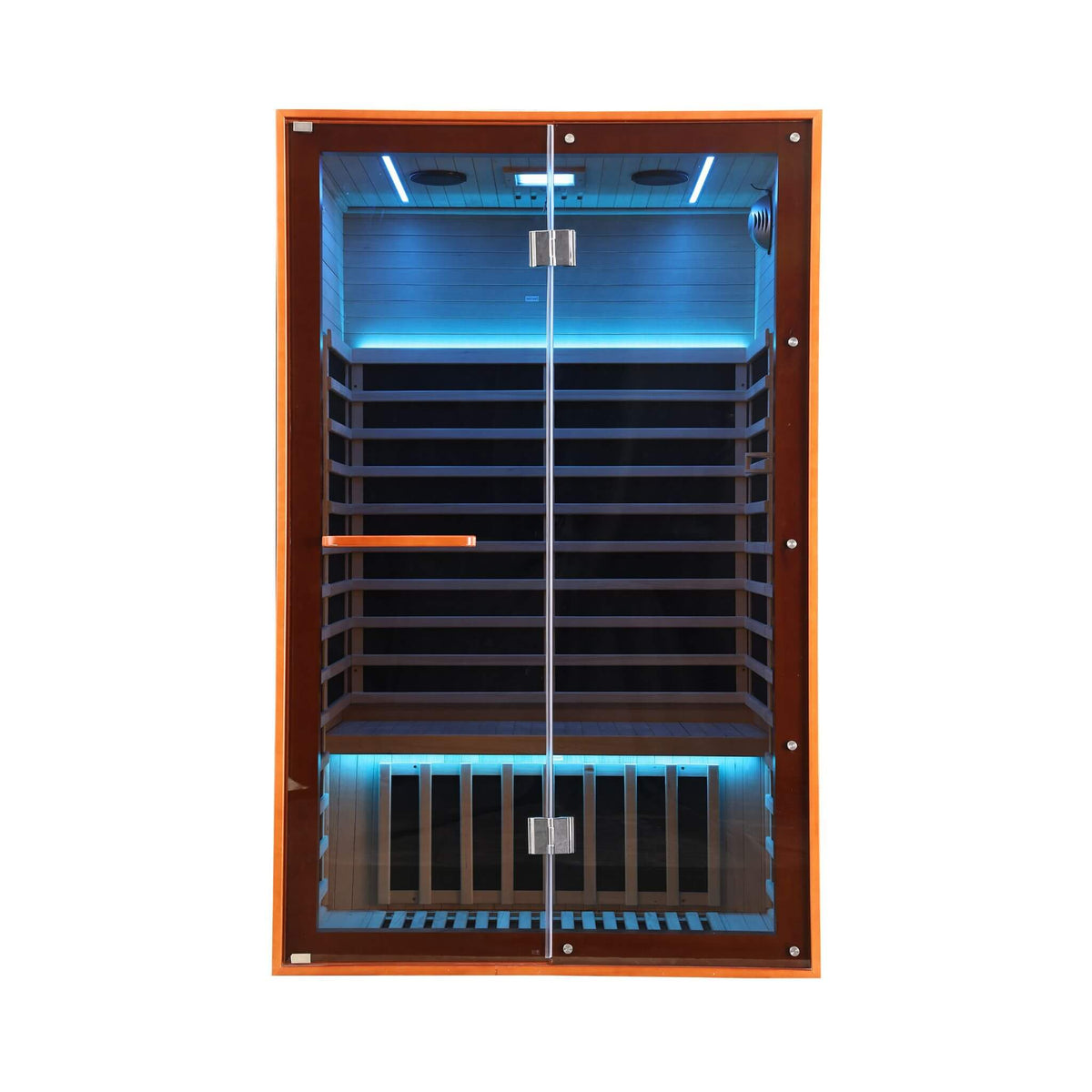Fontaine 2-Person Luxury Canadian Hemlock Infrared Sauna With Glass Front (SAK97216)