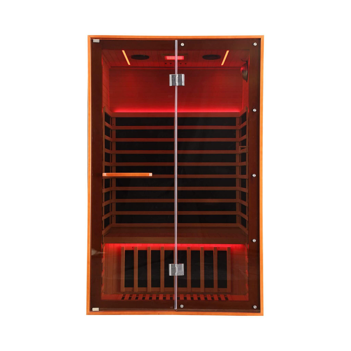 Fontaine 2-Person Luxury Canadian Hemlock Infrared Sauna With Glass Front (SAK97216)