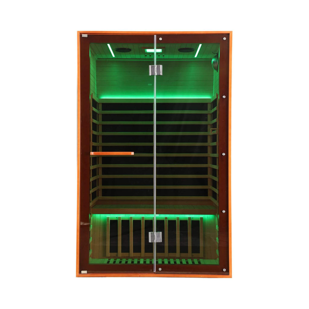 Fontaine 2-Person Luxury Canadian Hemlock Infrared Sauna With Glass Front (SAK97216)