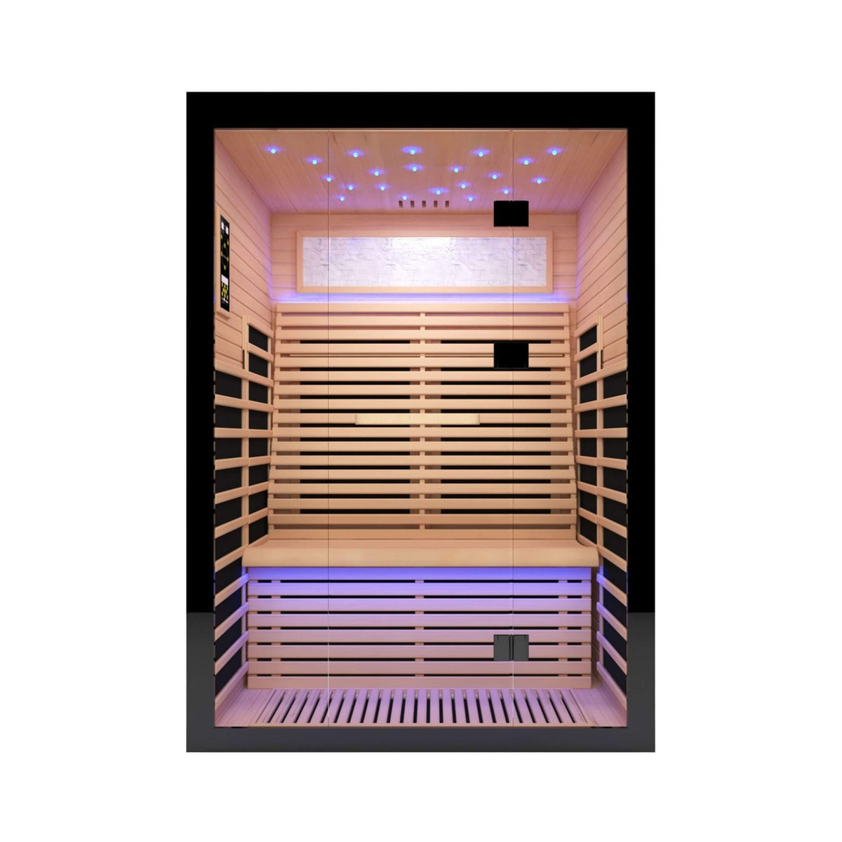 Vapor Luxury 2-Person Canadian Hemlock Wood Far Infrared Home Sauna (SAK56874)