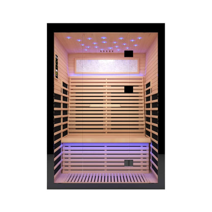 Vapor Luxury 2-Person Canadian Hemlock Wood Far Infrared Home Sauna (SAK56874)